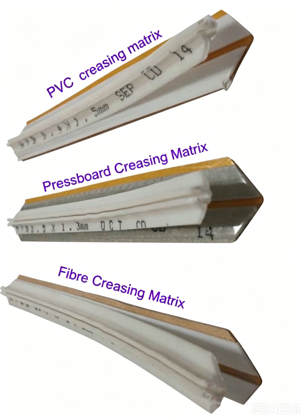 PVC creasing matrix Various of sizes for die cutting